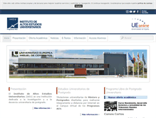 Tablet Screenshot of iaeu.edu.es